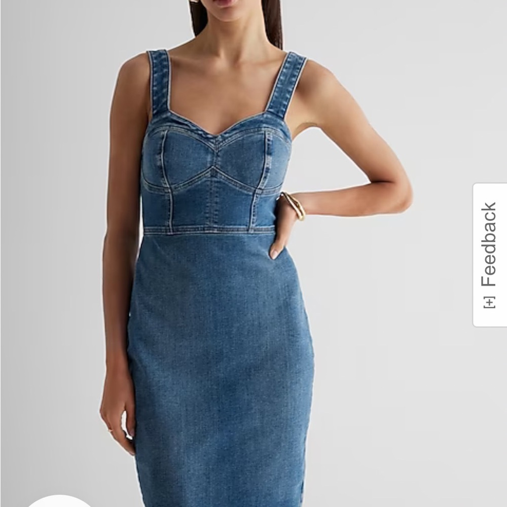 Women's Blue Denim Dress Express